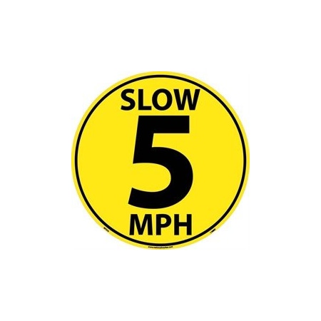 Nmc WALK ON FLOOR SIGN, 17 DIA, WFSM33 WFSM33